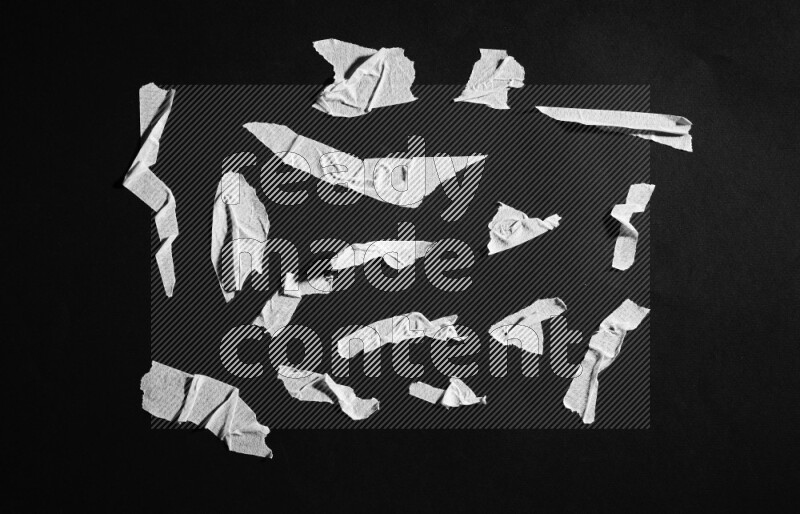 Duct tape on black background