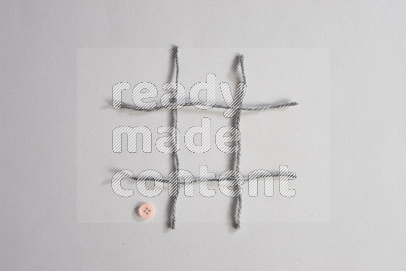 Rose buttons placed on grey background