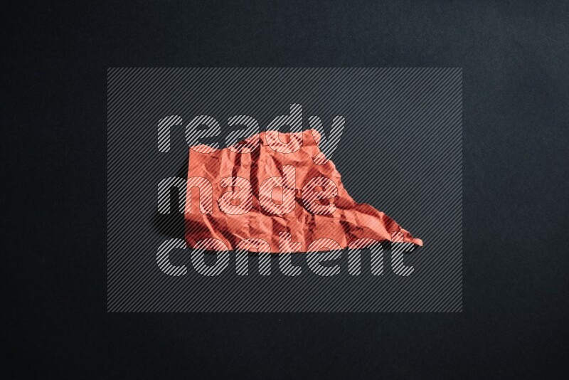 White paper sheet on black background