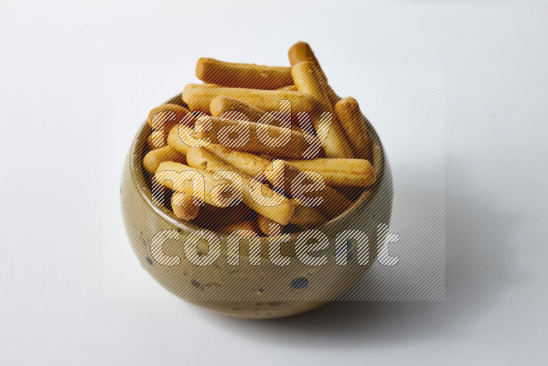 وجبات خفيفه متنوعة علي خلفية خلفية بيضاء