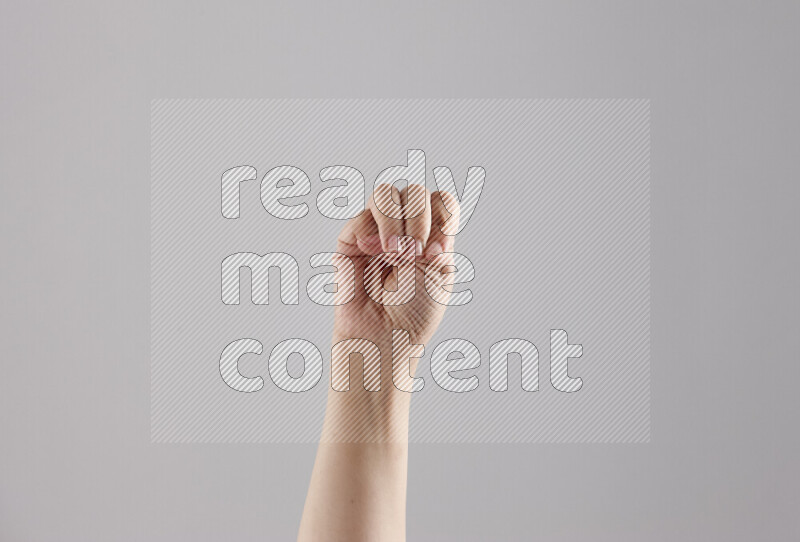 Woman hands gesturing sign language