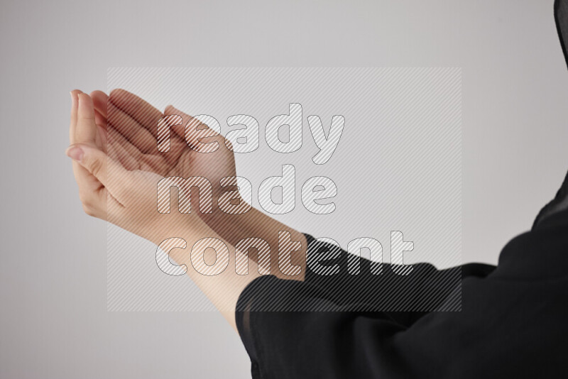 Woman hands gesturing sign language