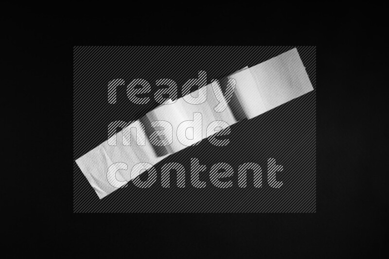 Tissue paper on black background