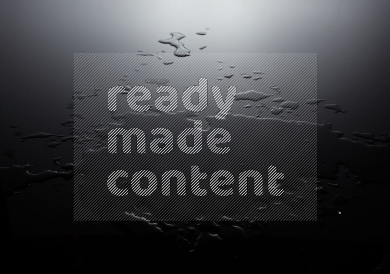 water drops, and droplets on black background