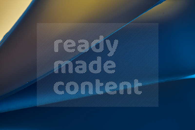 An abstract art piece displaying smooth curves in warm and cold gradients created by colored light