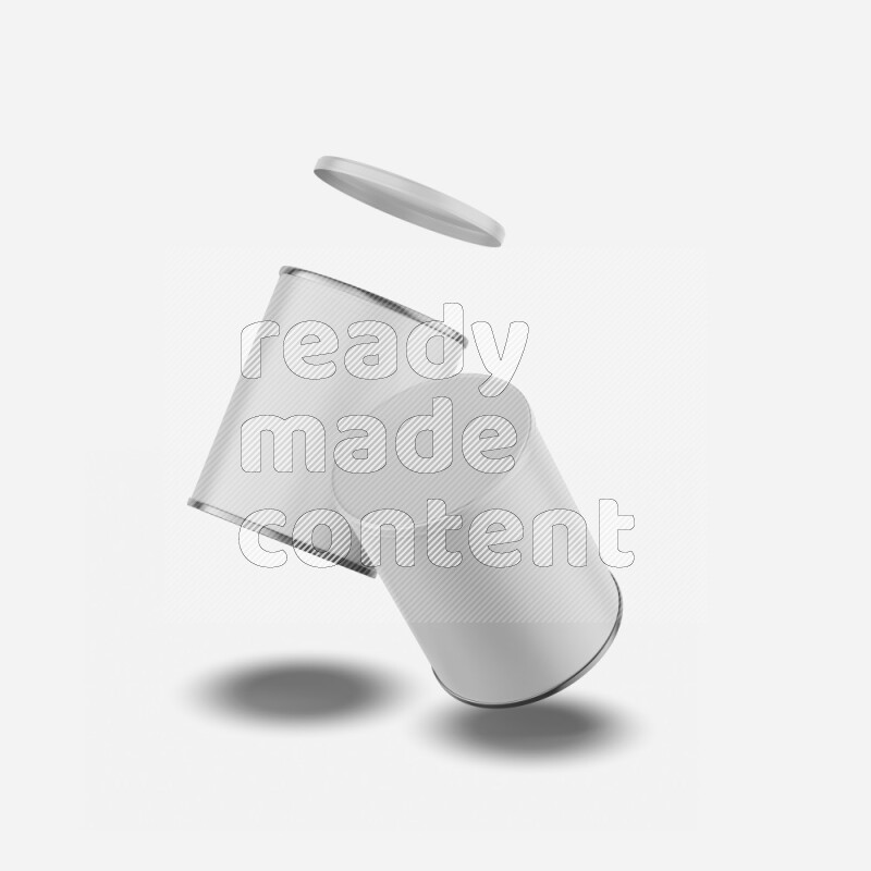 Set of paper tube mockup with glossy label and plastic cap isolated on white background 3d rendering