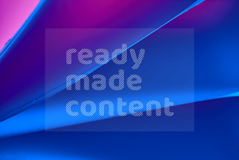 An abstract art piece displaying smooth curves in warm and cold gradients created by colored light