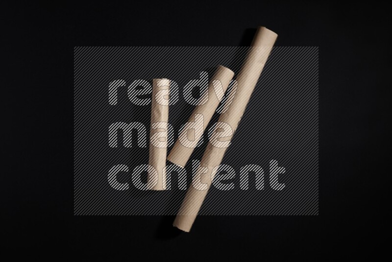 Craft paper on black background