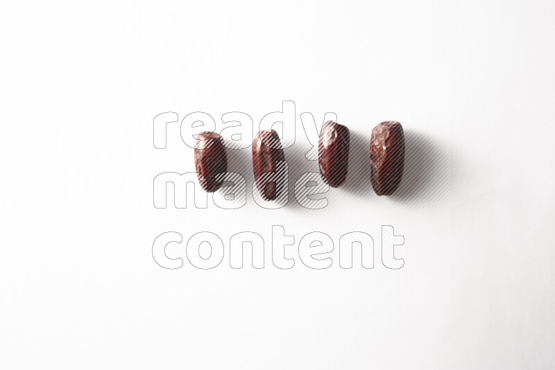 Dates on white background