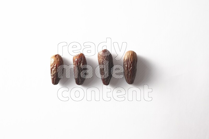 Dates on white background