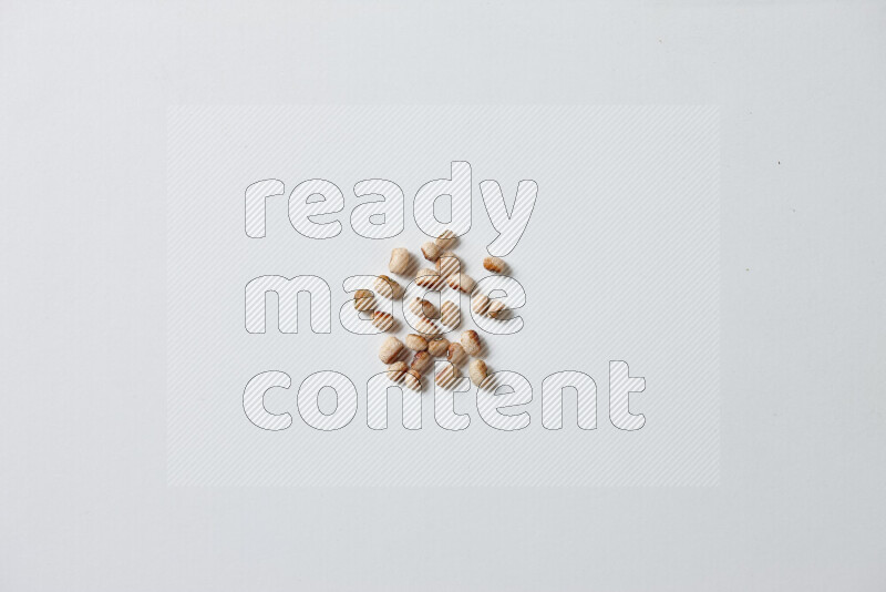 Black-eyed peas on white background