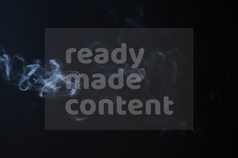 Wavy smoke motion in blue