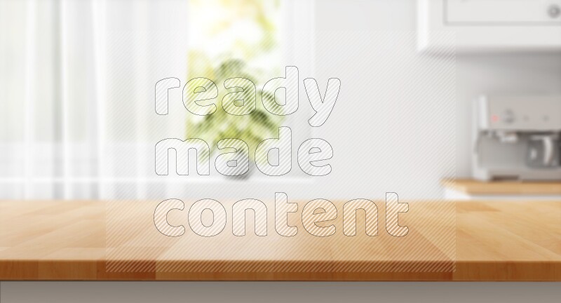 Kitchen tabletop with kitchen view