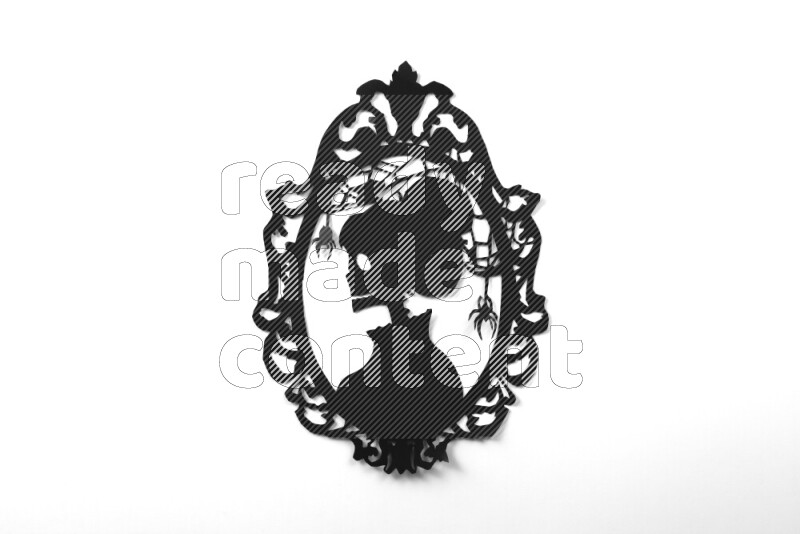 Halloween hand crafts on white background