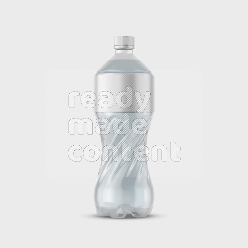 Plastic bottle mockup with a label isolated on white background 3d rendering