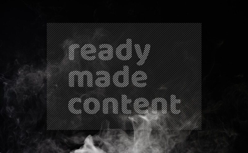 irregular white smoke on black background.