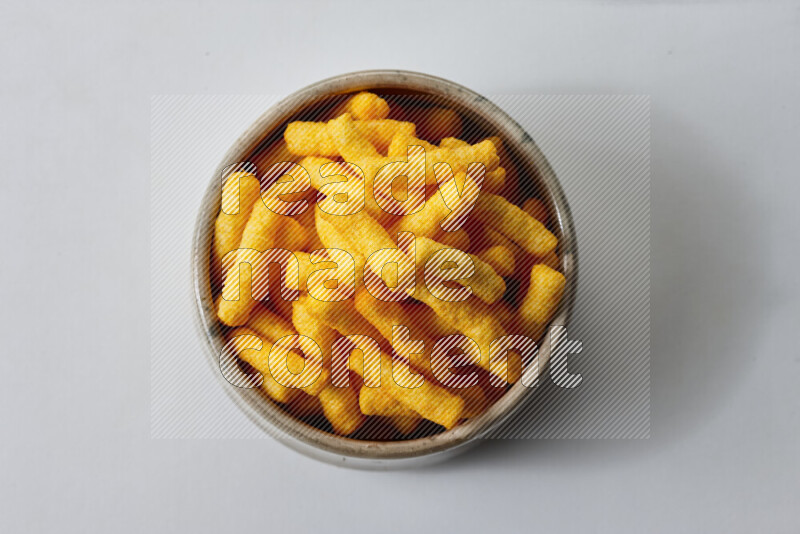 وجبات خفيفه علي خلفية بيضاء