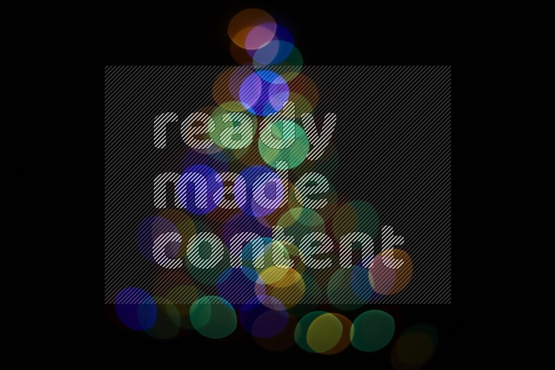 Bokeh light in multicolor