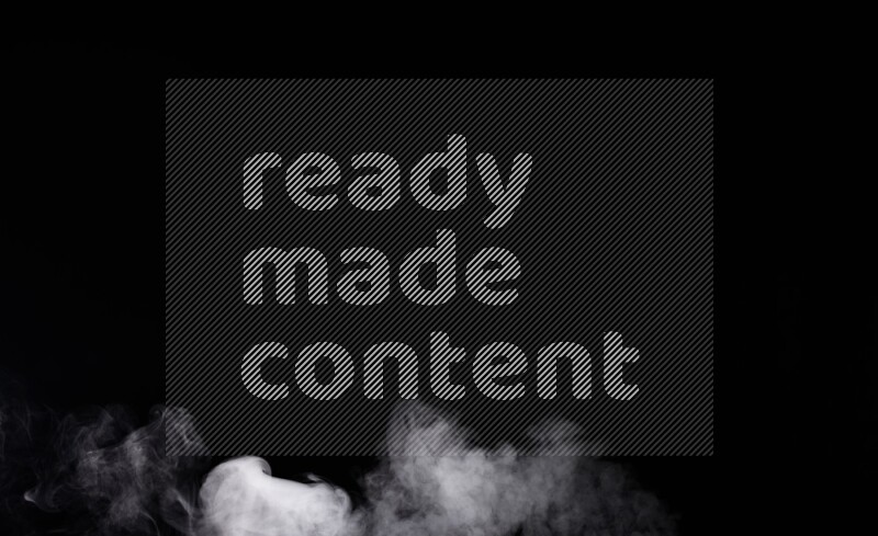 irregular white smoke on black background.