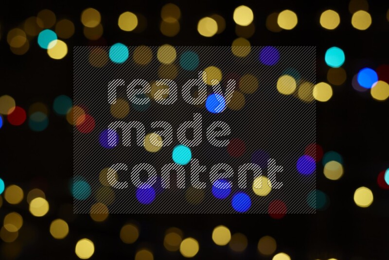 Bokeh light in multicolor