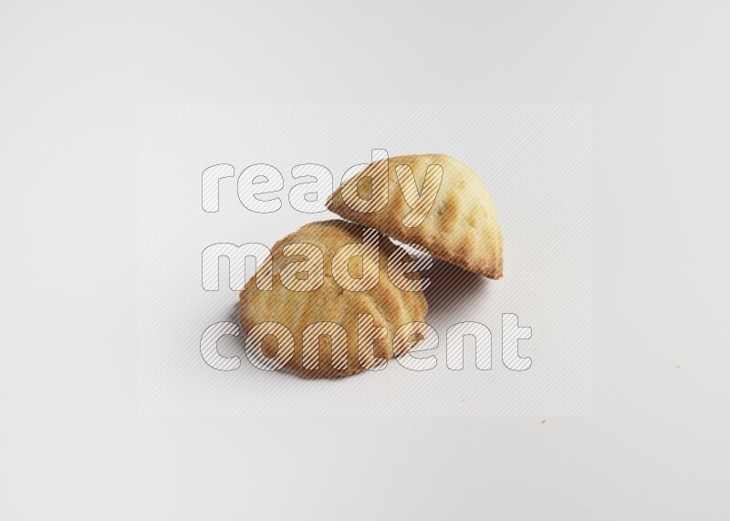 Two Pieces of Maamoul direct on white background