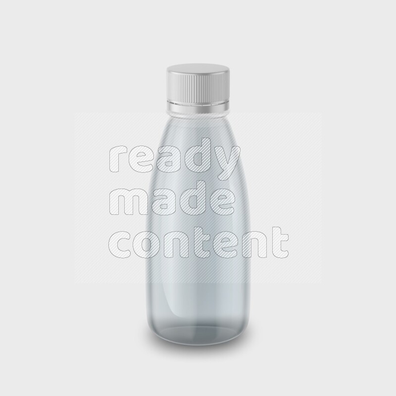 Plastic bottle mockup without label isolated on white background 3d rendering