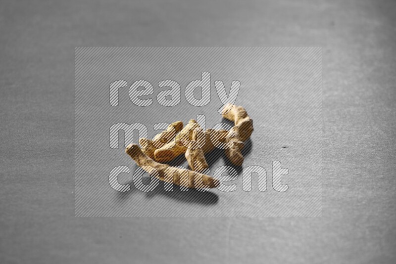 Turmeric on a black flooring