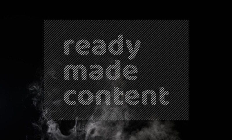 irregular white smoke on black background.