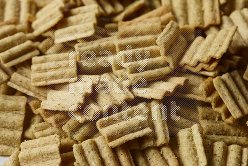 Crackers snacks on white background