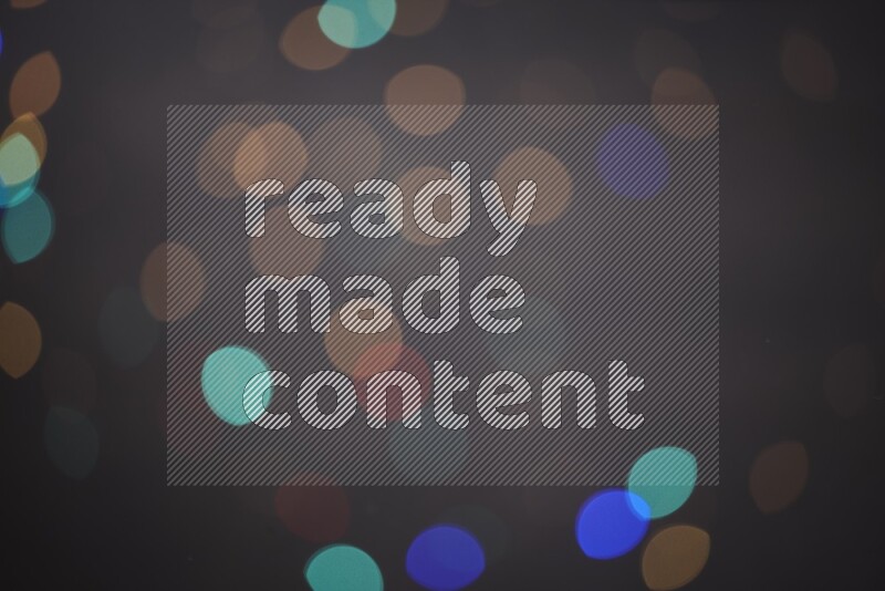 Abstract bokeh light with flare haze