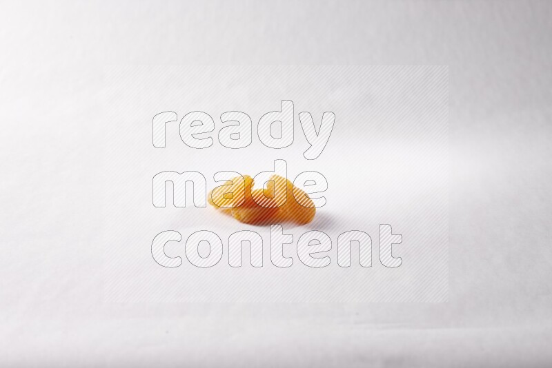 Dried apricots on white background