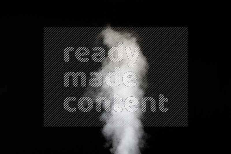 irregular white smoke on black background.
