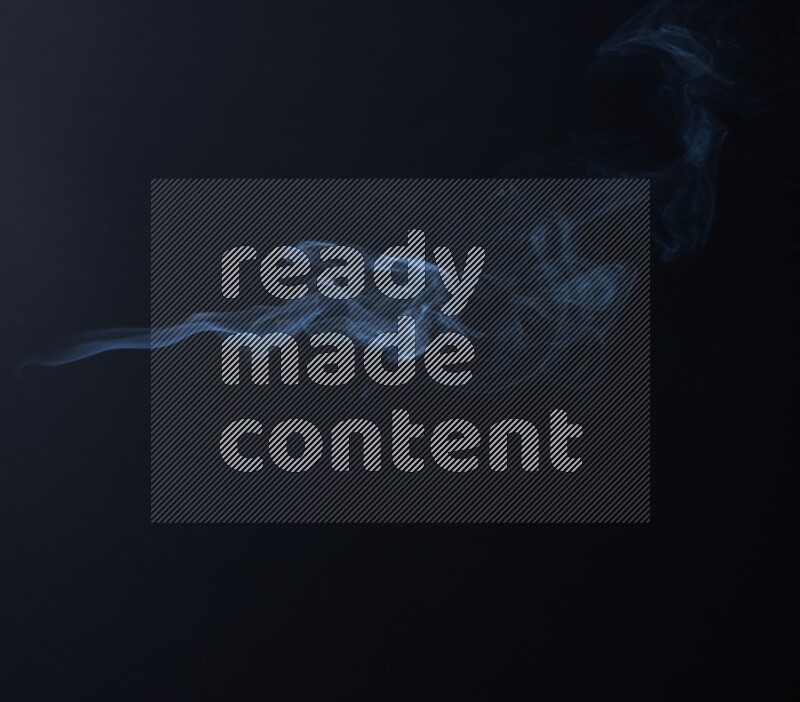 Wavy smoke motion in blue