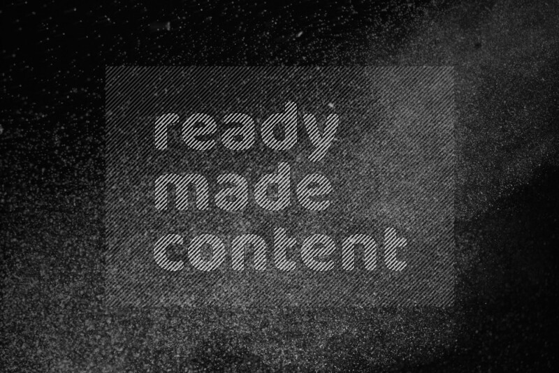 Snow spray on black background