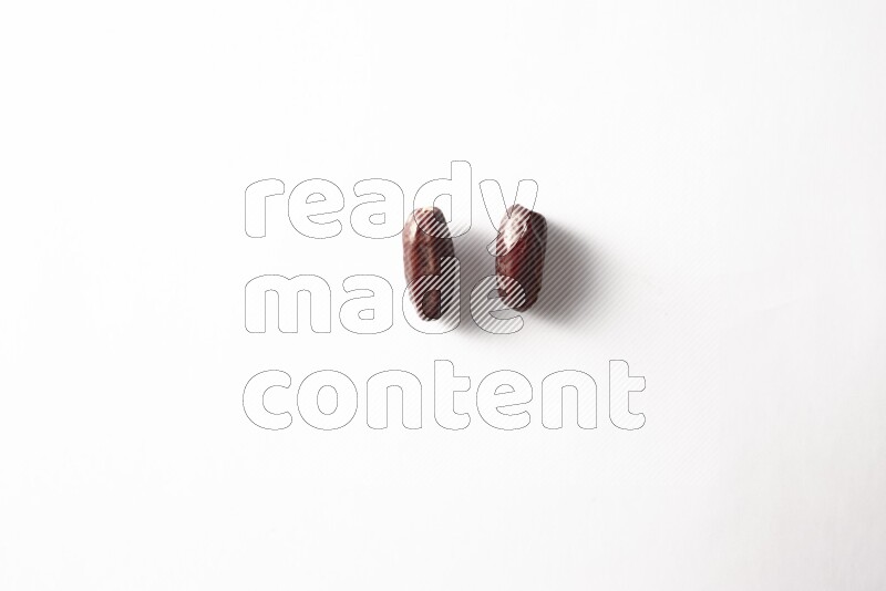 Dates on white background
