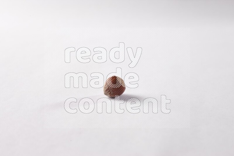 Hazelnuts on white background