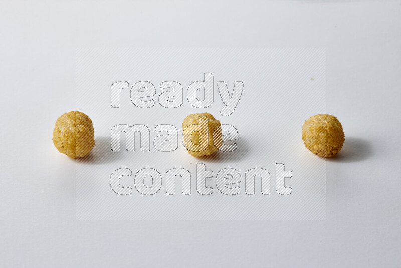 Puffs snacks on white background