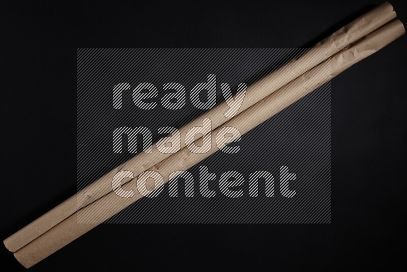 Craft paper on black background