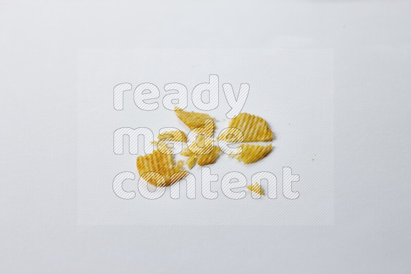 Chips snacks on white background