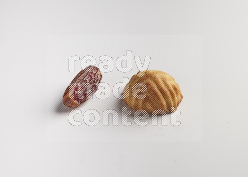 Single Piece of Maamoul direct on white background