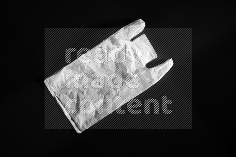 White plastic textures on black background