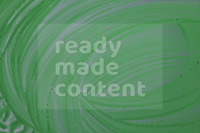 Close-ups of abstract green paint texture in different shapes