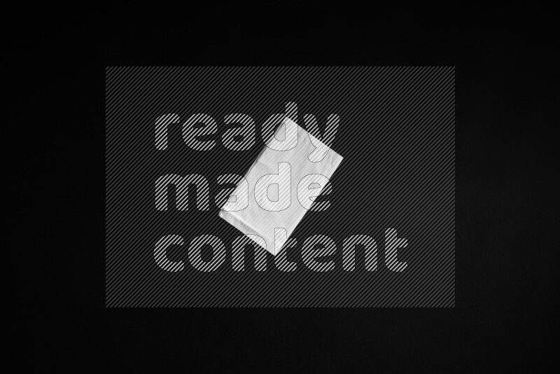 Tissue paper on black background