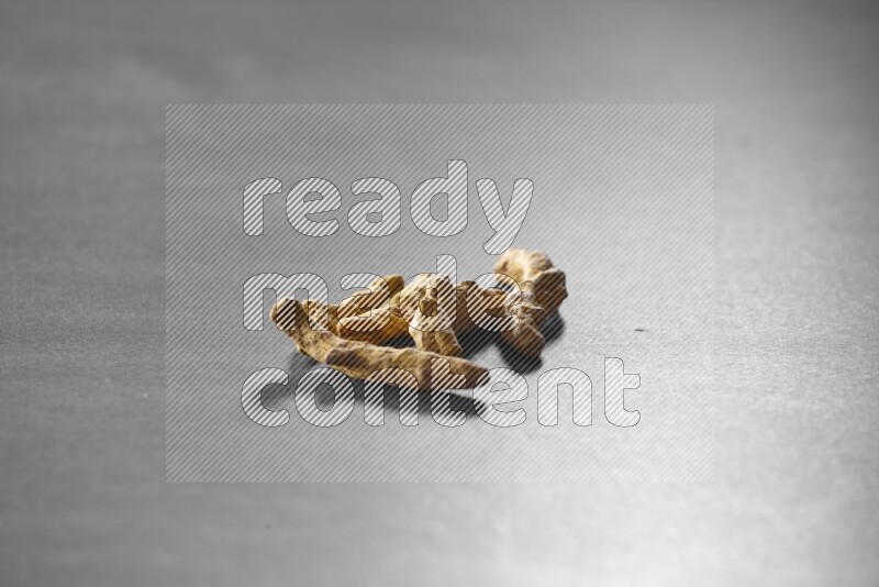 Turmeric on a black flooring