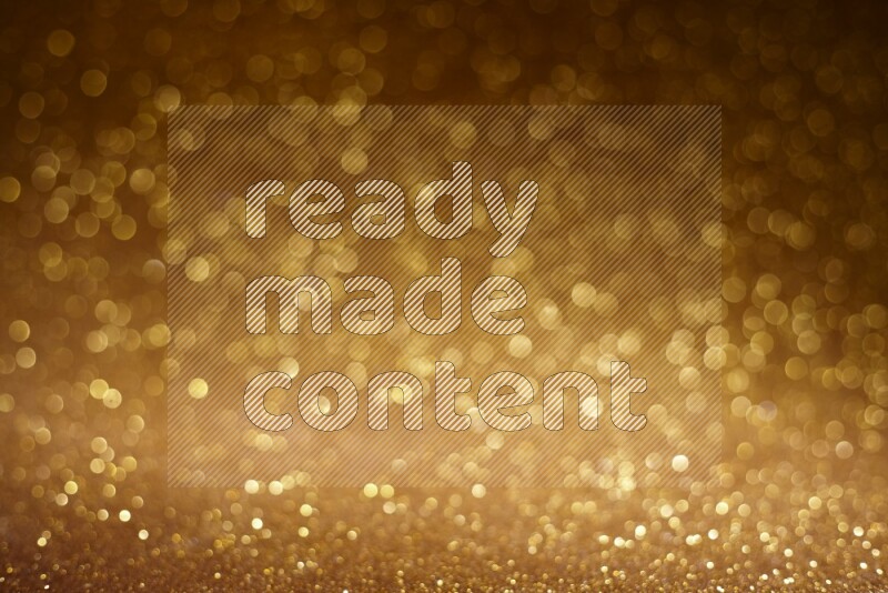 Gold glittery bokeh background