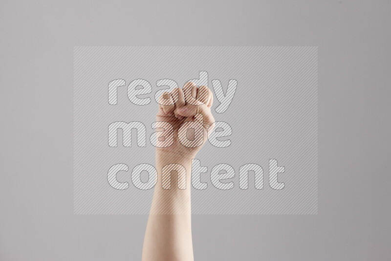 Woman hands gesturing sign language