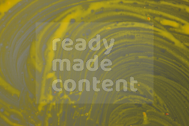 Close-ups of abstract yellow paint texture in different shapes