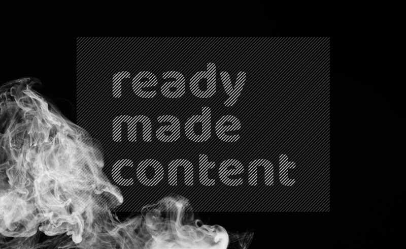 irregular white smoke on black background.