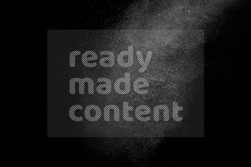 Snow spray on black background