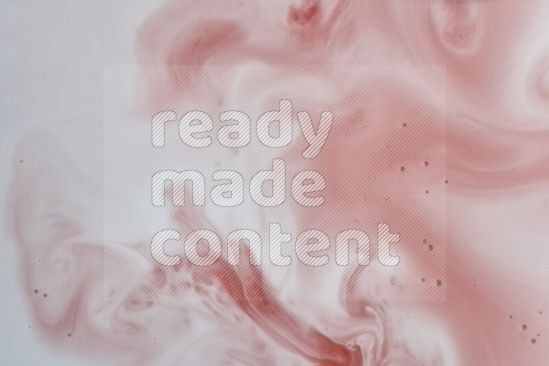 A close-up of abstract swirling patterns in red and white